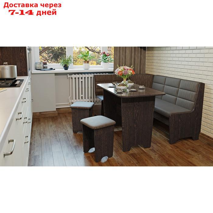 Кухонный уголок со столом Техас Исп-2 Венге/Кашемир коричневый - фото 1 - id-p227110732