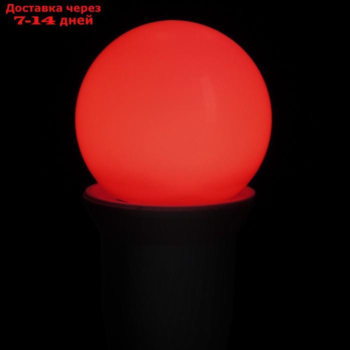 Лампа светодиодная Luazon Lighting, G45, Е27, 1.5 Вт, для белт-лайта, красная, наб 20 шт - фото 4 - id-p227116626