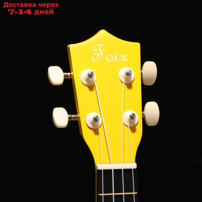Укулеле Foix сопрано, желтый - фото 4 - id-p227126802