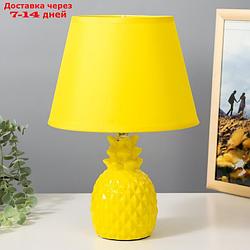 Настольная лампа "Ананас" Е14 40Вт желтый 20х20х32 см