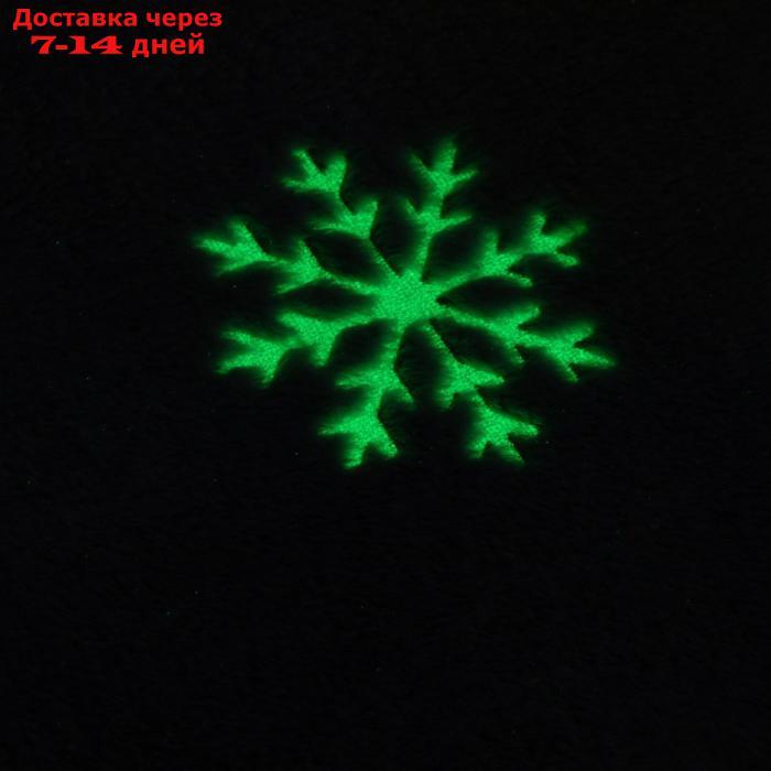 Плед светящийся в темноте Этель "Снежинки" 200*220 см,100% п/э, корал-флис, 220 гр/м2 - фото 4 - id-p227104864