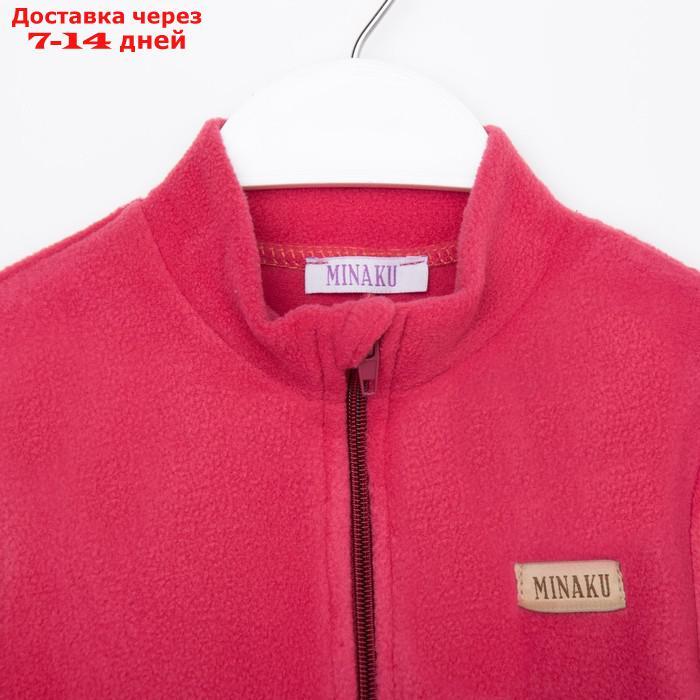 Комбинезон детский MINAKU цвет темно-розовый, размер 116 - фото 6 - id-p227121547