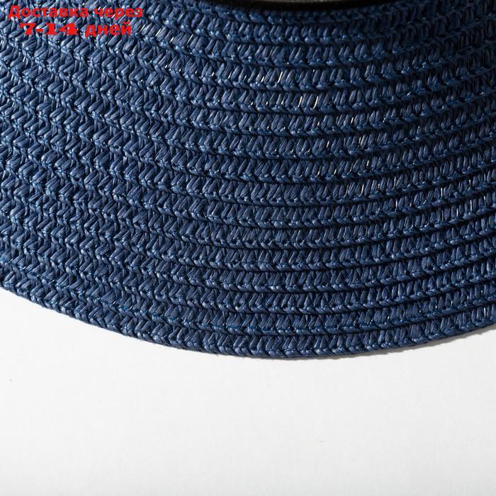 Шляпа с бантиком MINAKU цвет темно-синиё, р-р 56-58 - фото 2 - id-p227108759