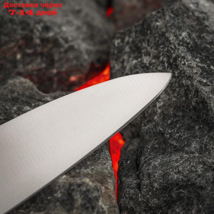 Нож кухонный универсальный, Samura Harakiri, лезвие 15 см, белая рукоять, сталь AUS-8 - фото 4 - id-p227012150