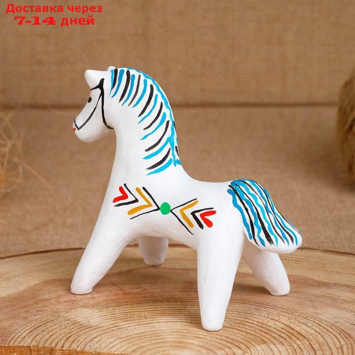 Сувенир "Конь", 5,5×6×8 см, каргопольская игрушка - фото 2 - id-p227112652