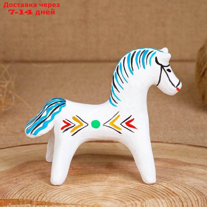 Сувенир "Конь", 5,5×6×8 см, каргопольская игрушка - фото 3 - id-p227112652