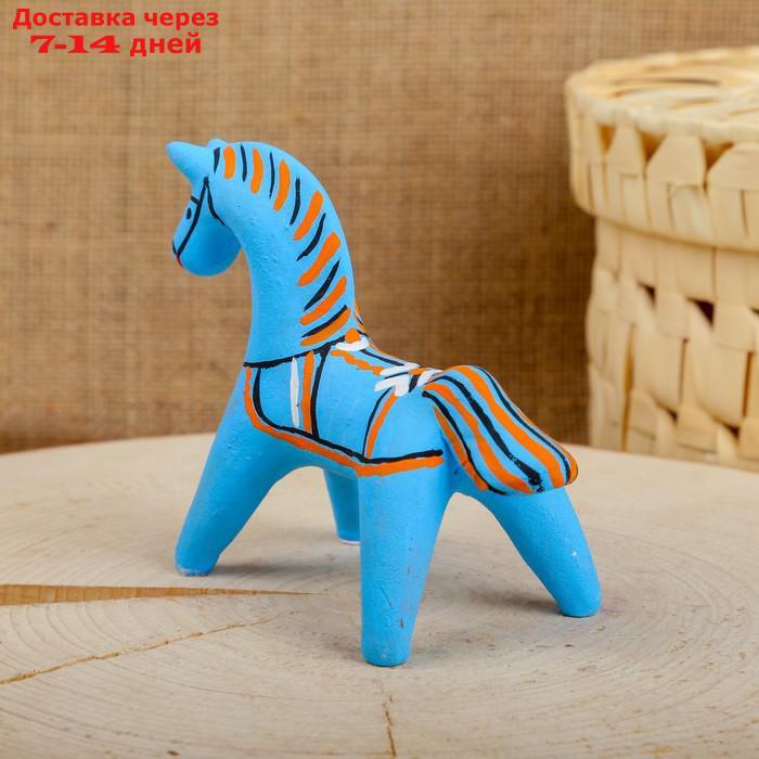 Сувенир "Конь", 5,5×6×8 см, каргопольская игрушка - фото 5 - id-p227112652