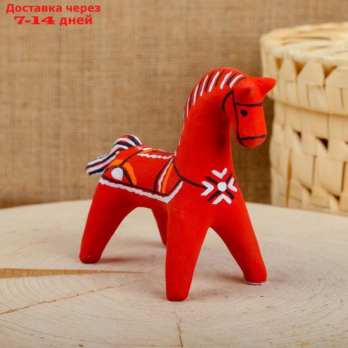 Сувенир "Конь", 5,5×6×8 см, каргопольская игрушка - фото 6 - id-p227112652