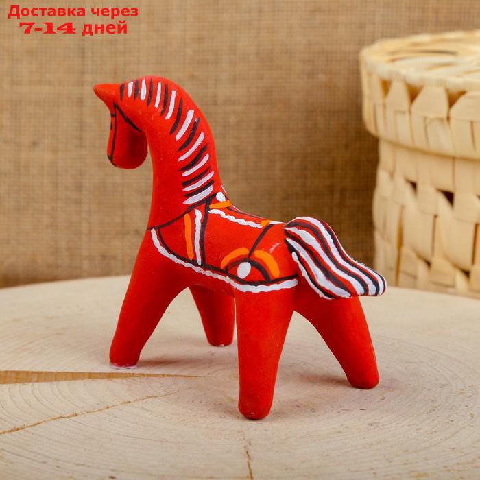 Сувенир "Конь", 5,5×6×8 см, каргопольская игрушка - фото 7 - id-p227112652