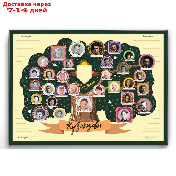 Плакат-раскраска "Создай свое семейное древо Классический" 42 х 59,4 см - фото 1 - id-p226978698