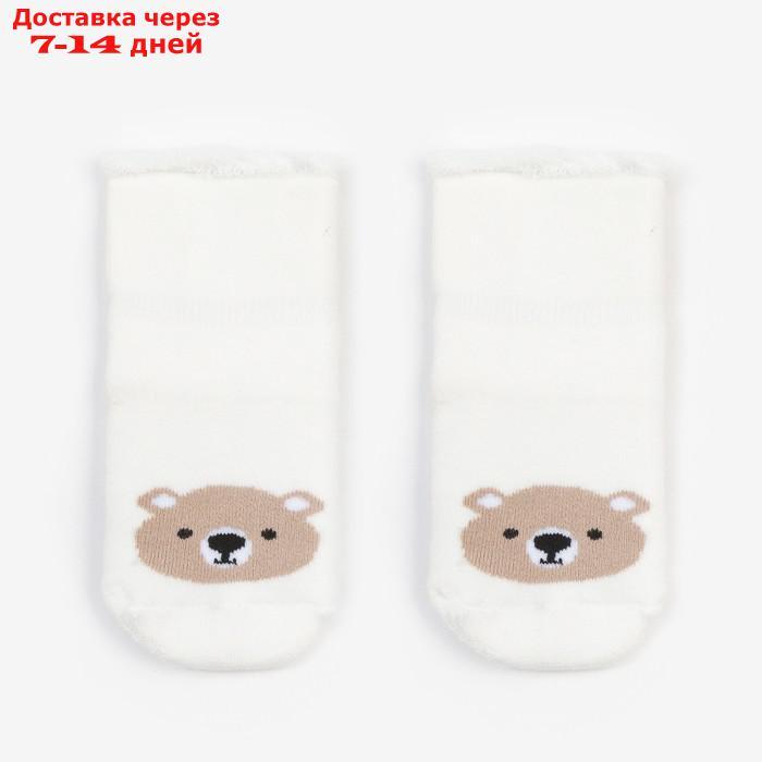 Набор детских махровых носков Крошка Я "Мишка", 2 пары, размер 10-12 см - фото 2 - id-p227123842