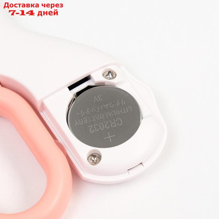 Когтерез - ножницы для животных с LED фонарём, розовый - фото 7 - id-p227126819