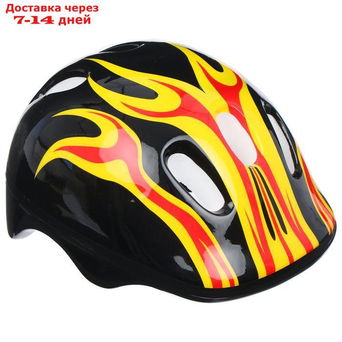 Шлем защитный детский OT-H6, размер M (55-58 см), цвет чёрный - фото 1 - id-p226941625