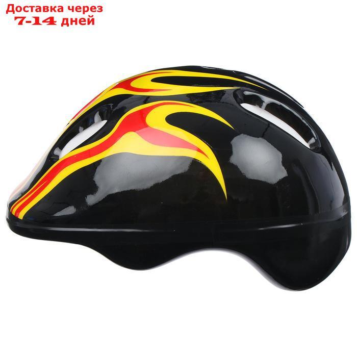 Шлем защитный детский OT-H6, размер M (55-58 см), цвет чёрный - фото 2 - id-p226941625