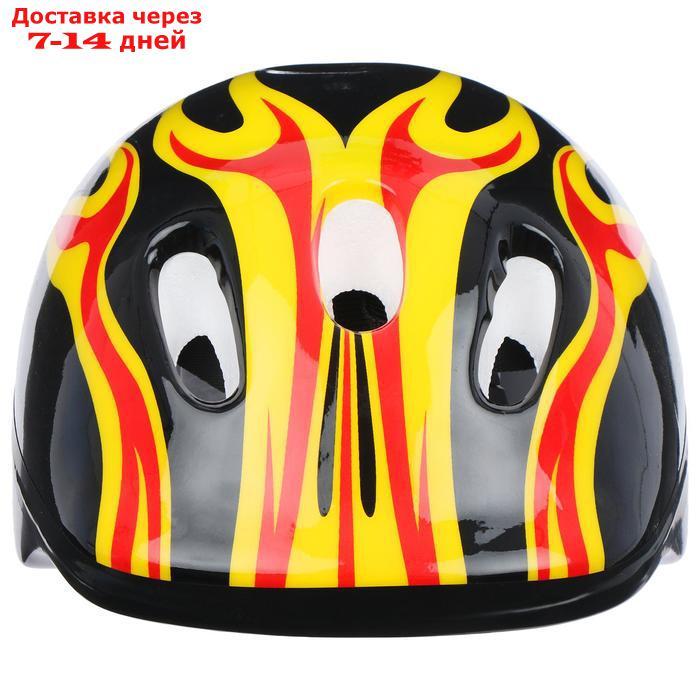 Шлем защитный детский OT-H6, размер M (55-58 см), цвет чёрный - фото 3 - id-p226941625