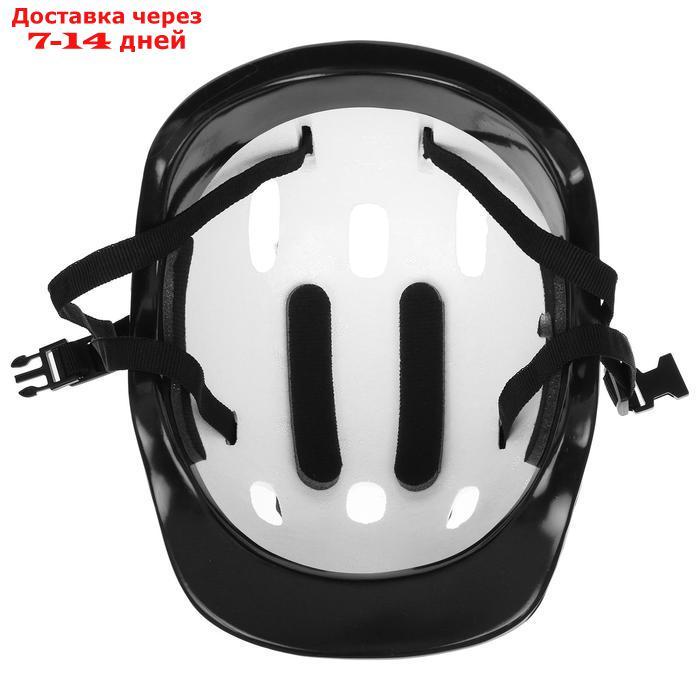 Шлем защитный детский OT-H6, размер M (55-58 см), цвет чёрный - фото 5 - id-p226941625