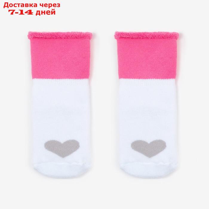 Набор носков для девочки махровые Крошка Я "Girl", 2 пары, размер 8-10 см - фото 2 - id-p227123843