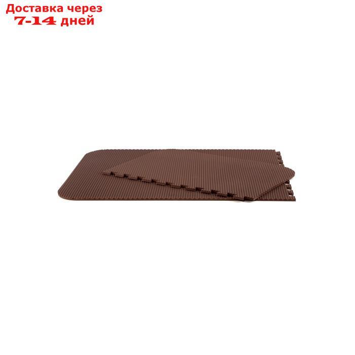 Коврик eva универсальный Eco-cover, Соты 125 х 65 см, коричневый, транформер - фото 3 - id-p227126830