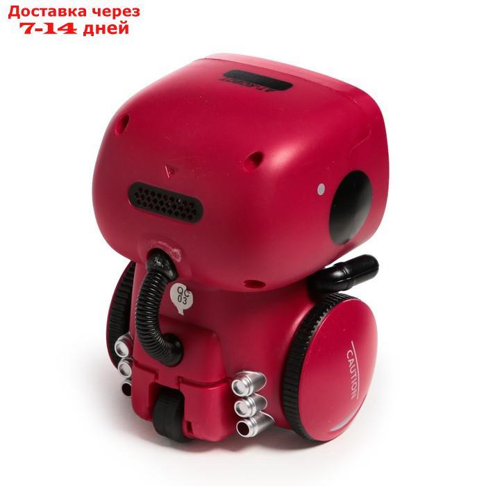 Робот интерактивный "Милый робот", световые и звуковые эффекты, цвет красный - фото 3 - id-p227101233