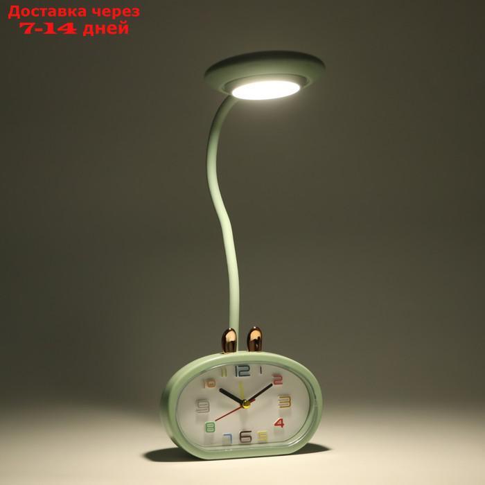 Часы-светильник "Элеанор", с будильником, подсветкой, 800 мАч, 3 режима, дискретный ход, USB - фото 5 - id-p227130789