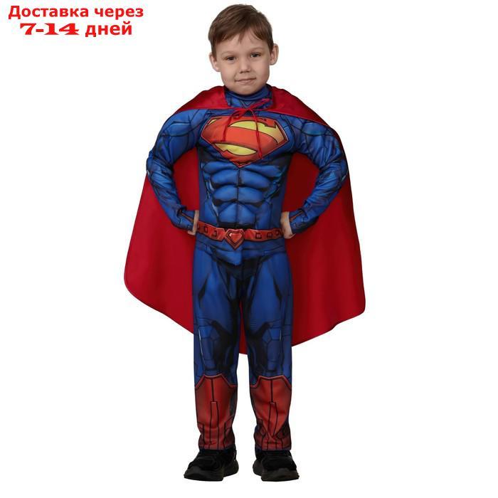 Карнавальный костюм "Супермэн" с мускулами Warner Brothers р.134-68 - фото 1 - id-p227128807