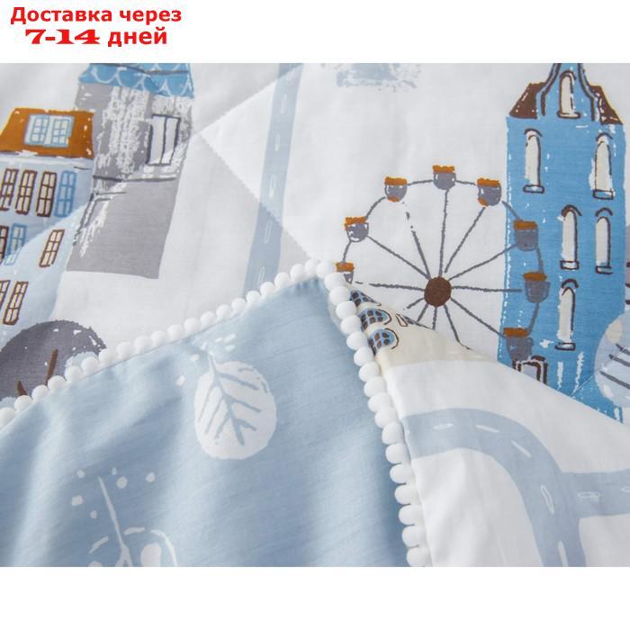 Комплект детский с одеялом "Город", размер 160х220 см, 160х230 см, 50х70 см - фото 4 - id-p227128809