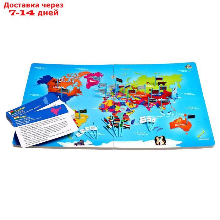 Развивающий набор "Карта мира флаги и столицы" в ПАКЕТЕ - фото 1 - id-p227123853