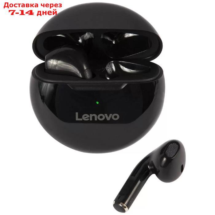 Наушники беспроводные Lenovo HT38, TWS, вкладыши, микрофон, BT 5.0, 250 мАч, черные - фото 1 - id-p227115557