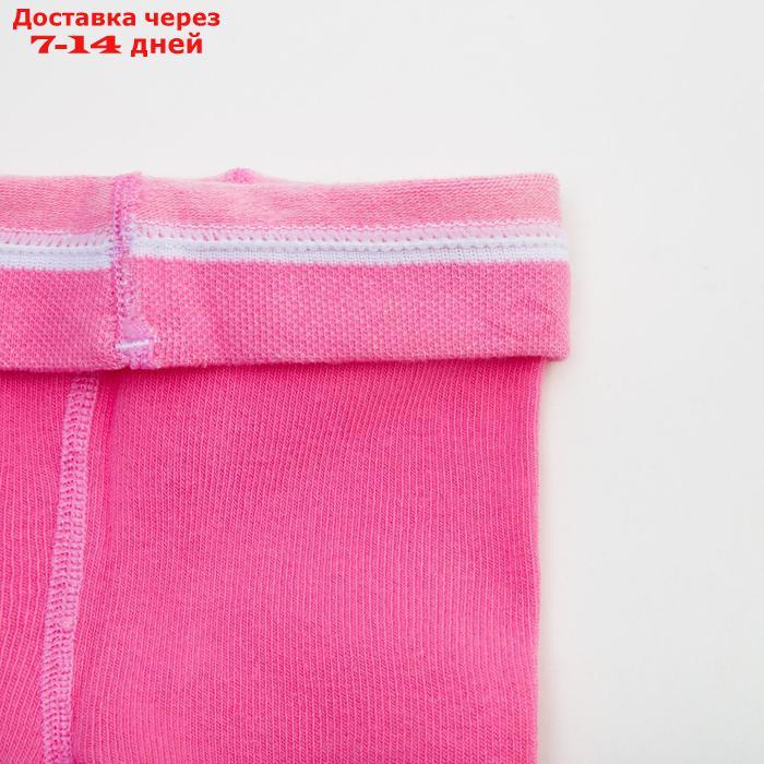 Колготки детские с плюшевым следом, цвет розовый, рост 74-80 (11-12) - фото 3 - id-p226955991