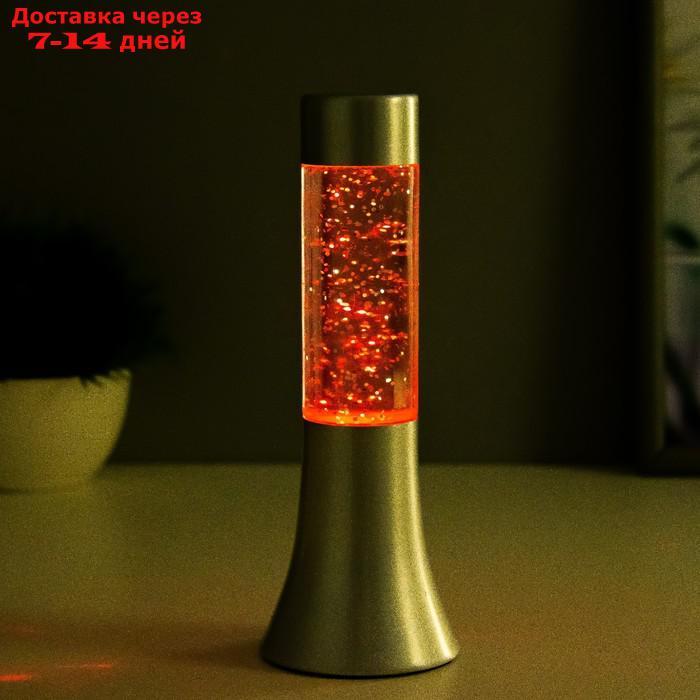 Светильник ночник Лава "Цилиндр хром", 17 см (от бат. 3хLR44) - фото 5 - id-p226941641