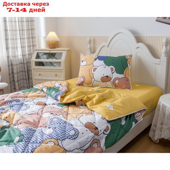 Комплект детский с одеялом "Медвежата", размер 160х220 см, 160х230 см, 50х70 см - фото 2 - id-p227128819