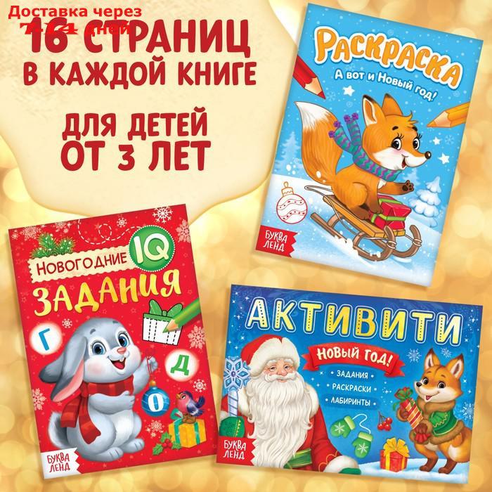 Подарочный набор "Посылка от Деда Мороза": книги + игрушка + пазл - фото 7 - id-p227104896
