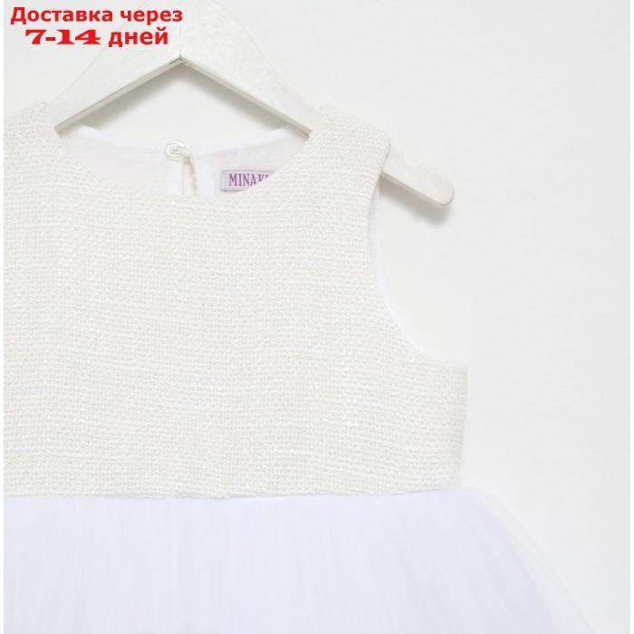 Платье для девочки MINAKU: PartyDress цвет белый, рост 116 - фото 7 - id-p227121578