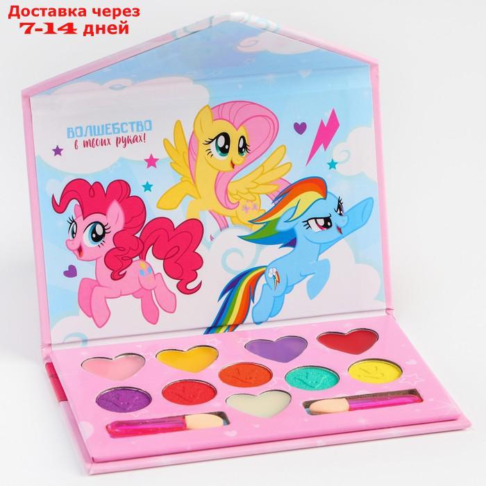 Набор косметики My Little Pony, тени 5 цв по 1,3 гр, блеск 5 цв по 0,8 гр - фото 1 - id-p227110800