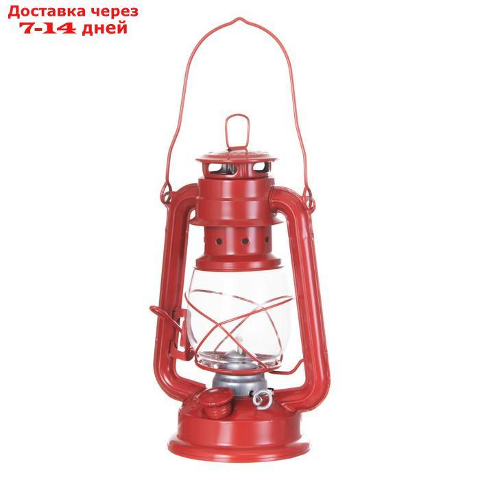 Керосиновая лампа декоративная красный 11,5х15х23 см - фото 2 - id-p227127839