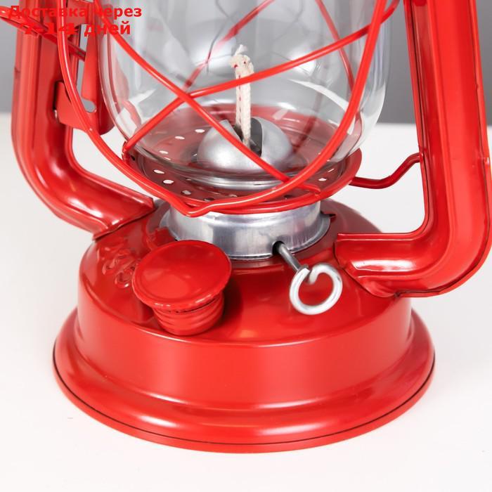 Керосиновая лампа декоративная красный 11,5х15х23 см - фото 5 - id-p227127839