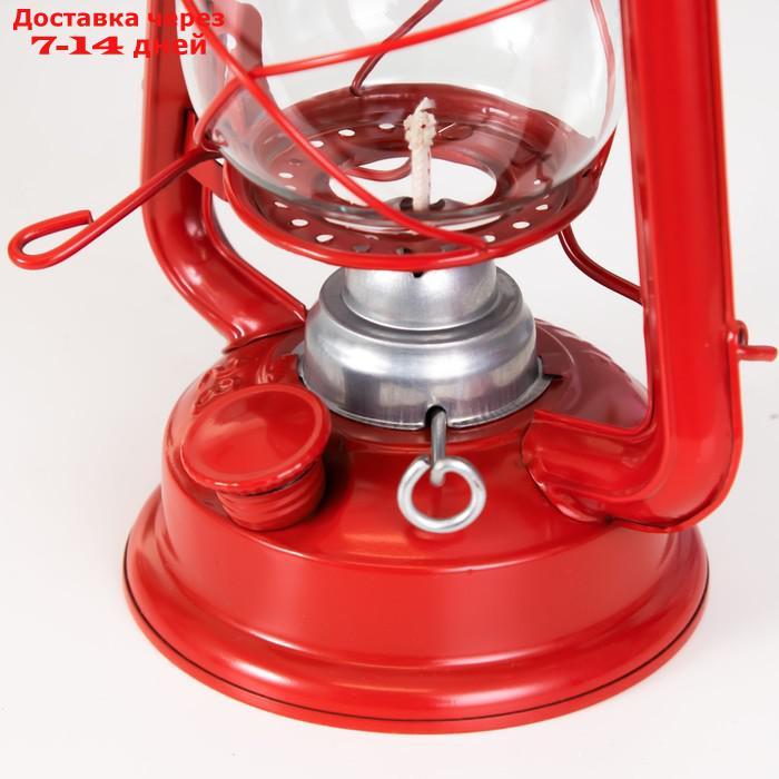 Керосиновая лампа декоративная красный 11,5х15х23 см - фото 7 - id-p227127839