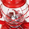 Керосиновая лампа декоративная красный 11,5х15х23 см, фото 8