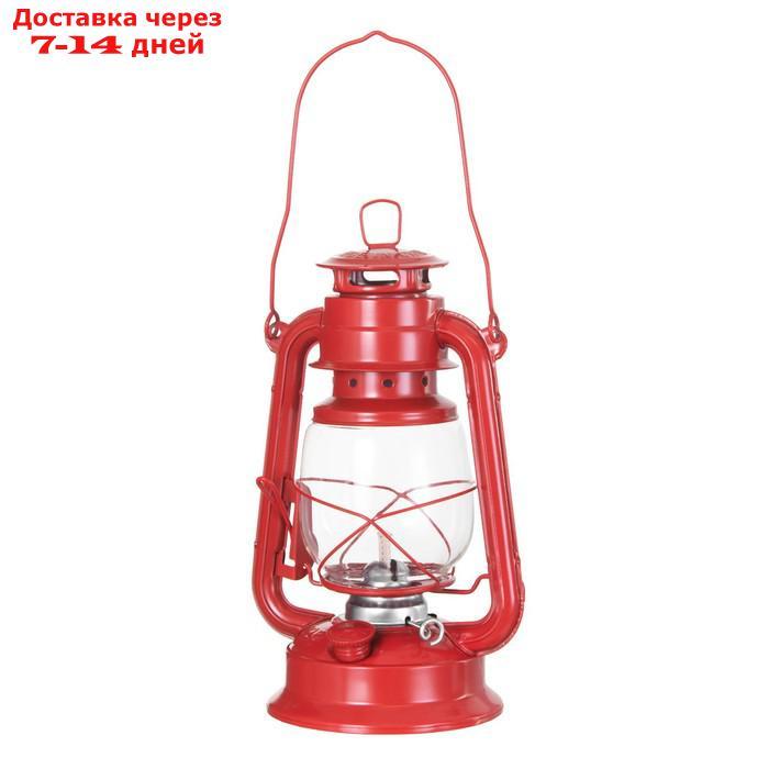 Керосиновая лампа декоративная красный 14х18х27,5 см - фото 2 - id-p227127840