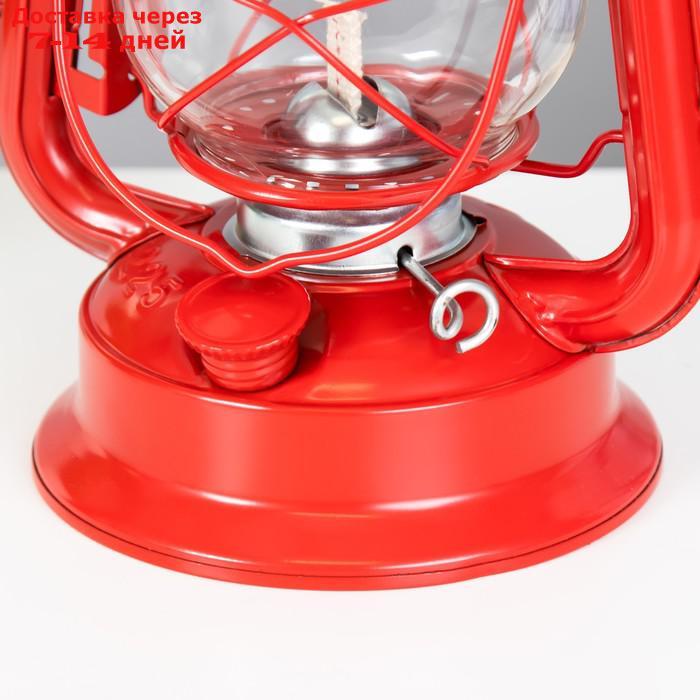 Керосиновая лампа декоративная красный 14х18х27,5 см - фото 7 - id-p227127840