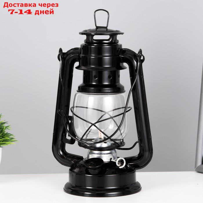 Керосиновая лампа декоративная черный 11,5х15х23 см - фото 3 - id-p227127841