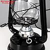 Керосиновая лампа декоративная черный 11,5х15х23 см, фото 7