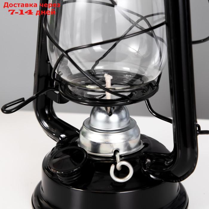 Керосиновая лампа декоративная черный 11,5х15х23 см - фото 7 - id-p227127841
