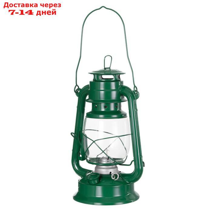 Керосиновая лампа декоративная зеленый 14х18х27,5 см - фото 2 - id-p227127842