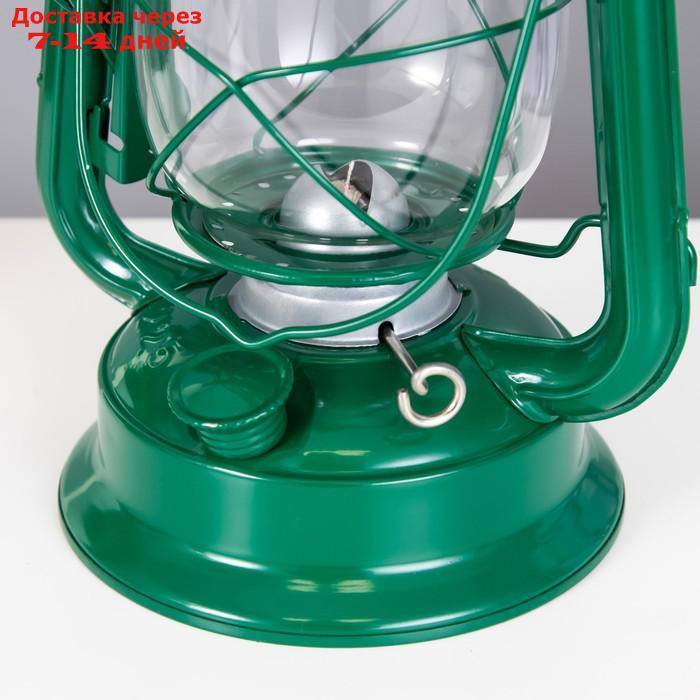 Керосиновая лампа декоративная зеленый 14х18х27,5 см - фото 7 - id-p227127842