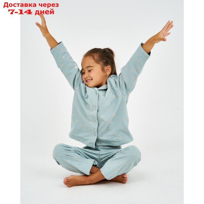 Пижама детская (рубашка, брюки) KAFTAN "Одуванчики", р. 134-140, мятный - фото 4 - id-p227106968
