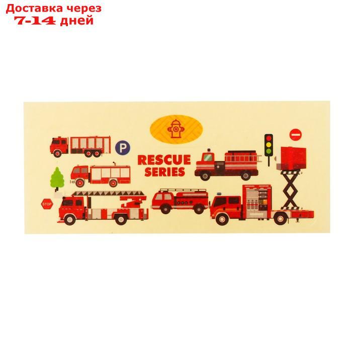 АВТОГРАД Набор игровой "Пожарная станция" с 12 мод. техники, дорожные знаки, игровое поле - фото 3 - id-p227115575