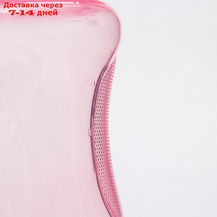 Поильник детский с мягким носиком, 300 мл., цвет розовый - фото 4 - id-p226957002