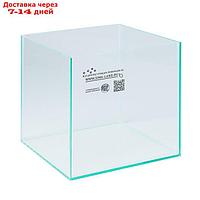 Аквариум куб без покровного стекла, 16 литров, 25 х 25 х 25 см, бесцветный шов