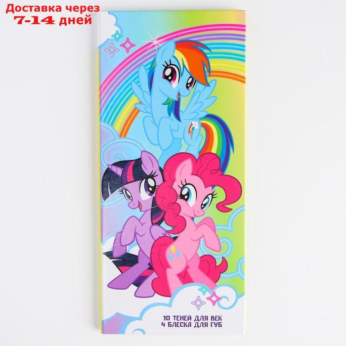 Набор косметики My Little Pony, тени 10 цв по 1,3 гр, блеск 4 цв по 0,8 гр - фото 3 - id-p227110803